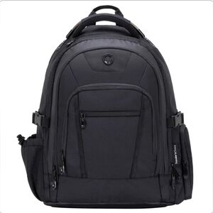 Traveler’s Choice 19" Direct Multi-Pocket Laptop Backpack Travel Bag Black
